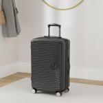 HAUPTSTADTKOFFER Midden grote harde koffer, TSA, 4 wielen, check-in bagage met 8 cm volumevergroting, 77 cm, 130 liter, grafiet, grafietgrijs, koffer