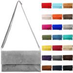 - T151/M151 - ital. clutch suède / leer metallic, lichtgroen, Small
