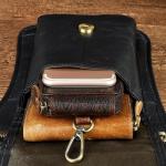 Waterdichte Motorfiets Tas Lederen Mannen Kleine Messenger Mochila Tas Reizen Riem Fanny Taille Pack Drop Been Tas Tablet Pouch(Color18)