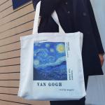 Draagtas, Draagtassen Dames, Boodschappentas, Schoudertas Stoffen Tas, Katoenen Tas, Jute Tas, Met Vintage Print, Canvas Tote Bag om te winkelen School
