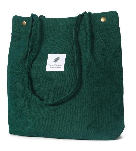 Modieuze strandtas tote bag, donkergroen, 30 x 34 x 12 Zentimeter, tote