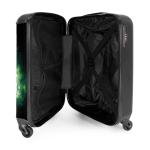NoBoringSuitcases.com Kinderkoffer, handbagage, harde koffer met TSA-slot, jongens en meisjes, trolley, reiskoffer, draagtas, rolkoffer, klein of middelgroot, 11 voetbal in groen, 