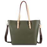 Ella Tote Bag L - Dames Handtassen Vrouwen Grote Handtas, Shopper Werk Schoudertas - Olijf