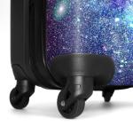 NoBoringSuitcases.com Kinderkoffer, hand, harde koffer met TSA-slot, jongens en meisjes, trolley, reiskoffer, draagtas, rolkoffer, klein of middelgroot, 18 sterrenhemel, kinder