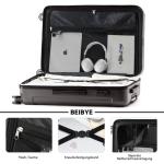 BEIBYE Harde koffer, trolleykoffer, rolkoffer, reiskoffer, handbagage, 4 wielen, M/L/XL, coffee
