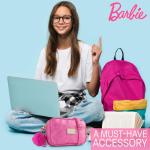 Barbie Schoudertas voor meisjes met afneembare riem, binnenvak en rits - geschenken, roze