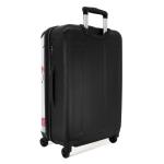 NoBoringSuitcases.com Kinderkoffer, handbagage, harde koffer met TSA-slot, jongens en meisjes, trolley, reiskoffer, draagtas, rolkoffer, klein of middelgroot, 38 flamingo-patronen,