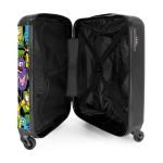 NoBoringSuitcases.com Kinderkoffer, hand, harde koffer met TSA-slot, jongens en meisjes, trolley, reiskoffer, draagtas, rolkoffer, klein of middelgroot, 26 monsters, kinder