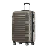 Beibye Hard Case Trolley koffer met dubbele wieltjes, maat M, L, XL, bruin