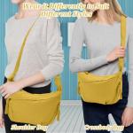 Halve maan schoudertas voor dames en heren, halve maanvormige sling crossbody tassen met verstelbare riem voor dagelijks casual reizen
