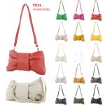 - T214 - Italiaanse schoudertas clutch leer klein, mosterdgeel, Small