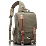 KAUKKO Canvas Tactical Vintage Borsttas Tactical Schoudertas