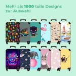 NoBoringSuitcases.com Kinderkoffer, handbagage, harde koffer met TSA-slot, jongens en meisjes, trolley, reiskoffer, draagtas, rolkoffer, klein of middelgroot, 41 Boo Monsters, kind