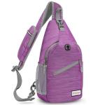 ZOMAKE Borstzak Sling Bag voor heren, diefstalbestendig, crossbody tas voor mannen en vrouwen, schoudertas voor outdoor, fietsen, reizen, wandelen