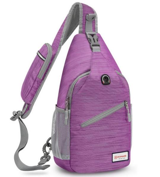 ZOMAKE Borstzak Sling Bag voor heren, diefstalbestendig, crossbody tas voor mannen en vrouwen, schoudertas voor outdoor, fietsen, reizen, wandelen