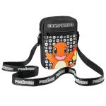 Schoudertas Cross-Body Bag voor Kinderen - Verstelbare Riem Kids Pikachu Kleine Reistas - Gamer Gifts, Zwarte Charmander, Eén maat