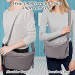 Halve maan schoudertas voor dames en heren, halve maanvormige sling crossbody tassen met verstelbare riem voor dagelijks casual reizen