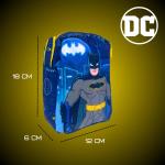 Batman Tas voor jongens, design Gotham, verstelbare tas, cadeau voor kinderen en jongeren, Meerkleurig