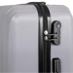 Trendyshop365 Harde koffer 3-delige trolleyset dubbele wielen cijferslot, zilver, kofferset