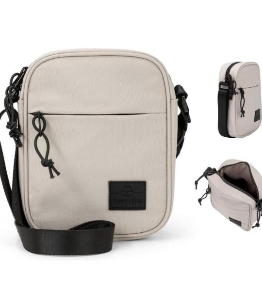 Johnny Urban Luis Schoudertas voor heren en dames, klein, beige, kleine tas om te hangen, voor vrije tijd en vakantie, sportieve schoudertas, waterafstotend