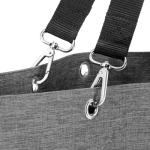 Shopper M in Twist Silver – ruime boodschappentas en elegante handtas in één, van waterafstotend materiaal, Twist Silver, X-Large, Shopper