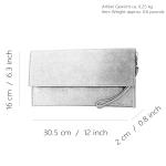 - T151/M151 - ital. clutch suède / leer metallic, lichtgroen, Small