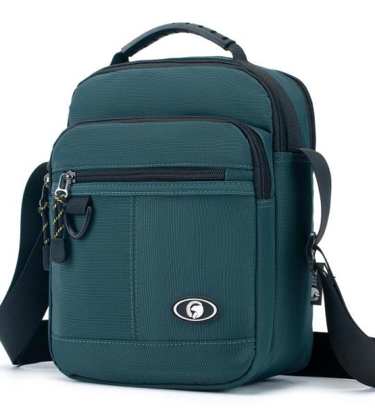 BAGZY Lichte schoudertassen heren handtas mannen schoudertas heren tas om te hangen dagrugzak zakelijke tas A4 documenten boeken tas voor iPad werk dagelijkse reizen