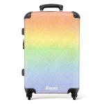 NoBoringSuitcases.com Kinderkoffer, hand, harde koffer met TSA-slot, jongens en meisjes, trolley, reiskoffer, draagtas, rolkoffer, klein of middelgroot, 37 regenboogkleuren, kinder