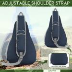 ZOMAKE Borstzak Sling Bag voor heren, diefstalbestendig, crossbody bag voor mannen en vrouwen, schoudertas voor outdoor, fietsen, reizen, wandelen