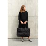 , Family Bag, luiertas, reis-/weekendtas, Grote Inhoud, inclusief afneembaar tasje, gewatteerd zwart