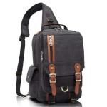 KAUKKO Canvas Tactical Vintage Borsttas Tactical Schoudertas