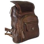 Hill Burry Rugzak voor dames | Elegant leer voor dames | Daypack lederen rugzak vintage stadsrugzak rugzak handtas | leren rugzak echt leer | wasleer daypacks donkerbruin, bruin