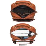 'Wilma' Elegante Rugzak Vrouwen Kleine Leren Rugzak Dames Leren Rugzak DIN A5 Vintage Handtas City Going Out Shopping Daypack Echt Leer, Kleur:texas - bruin
