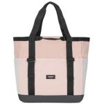 Smilla Strandtas met ritssluiting voor dames en heren, gezinsvakantie, sport, zwemmen, boodschappentas van gerecycled PET, waterafstotend, Roos Grijs, Eén maat