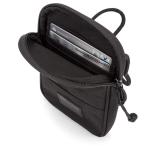 Schoudertas Heren & Dames Klein Zwart - "Josh" Mini Nektasje Gemaakt van Gerecyclede PET-flessen voor Vrije tijd & Festivals - Crossbody Mobiele Telefoon Portemonnee, Waterafstoten