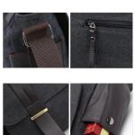 Heren Canvas Schoudertas Schoudertas Schouders Pu Leer Crossbody Vrije Tijd Man Reistassen Casual Fashion Mannentas Cross Body A (B)