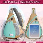 ZOMAKE Borstzak Sling Bag voor heren, diefstalbestendig, crossbody bag voor mannen en vrouwen, schoudertas voor outdoor, fietsen, reizen, wandelen