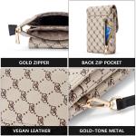 Crossbody Tas Voor Vrouwen Lederen Kleine Crossbody Portemonnee Mobiele Telefoon Portemonnee Portemonnees Moeten Tas, 02-abrikoos, Small