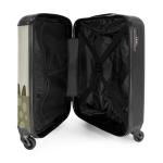NoBoringSuitcases.com Kinderkoffer, handbagage, harde koffer met TSA-slot, jongens en meisjes, trolley, reiskoffer, draagtas, rolkoffer, klein of middelgroot, 29 Vrolijke dinosauru