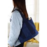 Middelgrote handtas voor dames, canvas, tas, schoudertas, shopper voor boeken, dagelijks gebruik, werk, Beige L, L(42cmx31cmx16cm)