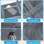 Grote strandtas van mesh voor dames, draagbaar, XXL familie, strandtas voor dames, opvouwbaar en herbruikbaar, grote nettas voor het strand, voor zand, zwemmen, reizen, winkelen, G