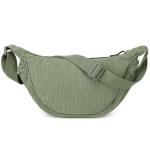 Schoudertas voor dames, stijlvol, nylon crossbody bag voor dames, halve maan tas, schoudertas met schouderriem instelbaar, Y2K heuptas voor elke gelegenheid, groen, Eén maat, Scho