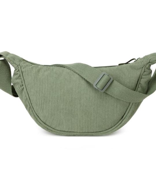 Schoudertas voor dames, stijlvol, nylon crossbody bag voor dames, halve maan tas, schoudertas met schouderriem instelbaar, Y2K heuptas voor elke gelegenheid, groen, Eén maat, Scho