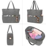 grote strandtas met ritssluiting, voor dames, waterdichte schoudertas, draagtas, shopper, ondoordringbaar voor zand, met ritssluiting, zwembad, fitness, familie-reistas