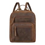 'Wilma' Elegante Rugzak Vrouwen Kleine Leren Rugzak Dames Leren Rugzak DIN A5 Vintage Handtas City Going Out Shopping Daypack Echt Leer, Kleur:vinto - bruin
