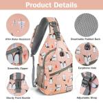 ZOMAKE Borstzak Sling Bag voor heren, diefstalbestendig, crossbody tas voor mannen en vrouwen, schoudertas voor outdoor, fietsen, reizen, wandelen