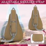 ZOMAKE Borstzak Sling Bag voor heren, diefstalbestendig, crossbody bag voor mannen en vrouwen, schoudertas voor outdoor, fietsen, reizen, wandelen