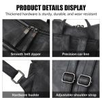 Damesrugzak van PU-leer, rugzak voor dames, waterdicht, casual, dagrugzak, school, diefstalbeveiliging, schooltas, reisrugzak voor dames, modieus, elegant, voor op het werk, Roze, 