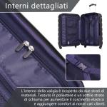 COOLIFE Harde koffer trolley rolkoffer reiskoffer ardschaal Boardcase handbagage met TSA-slot en 4 wielen, wit/bruin., Premium koffer