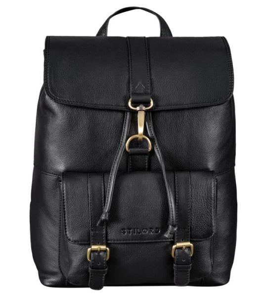STILORD 'Kacey' Dagrugzak voor dames, leer, vintage, leren rugzak voor 13,3 inch laptops, DIN A4, kleine unirugzak, stadsrugzak, elegante damesrugzak, echt leer